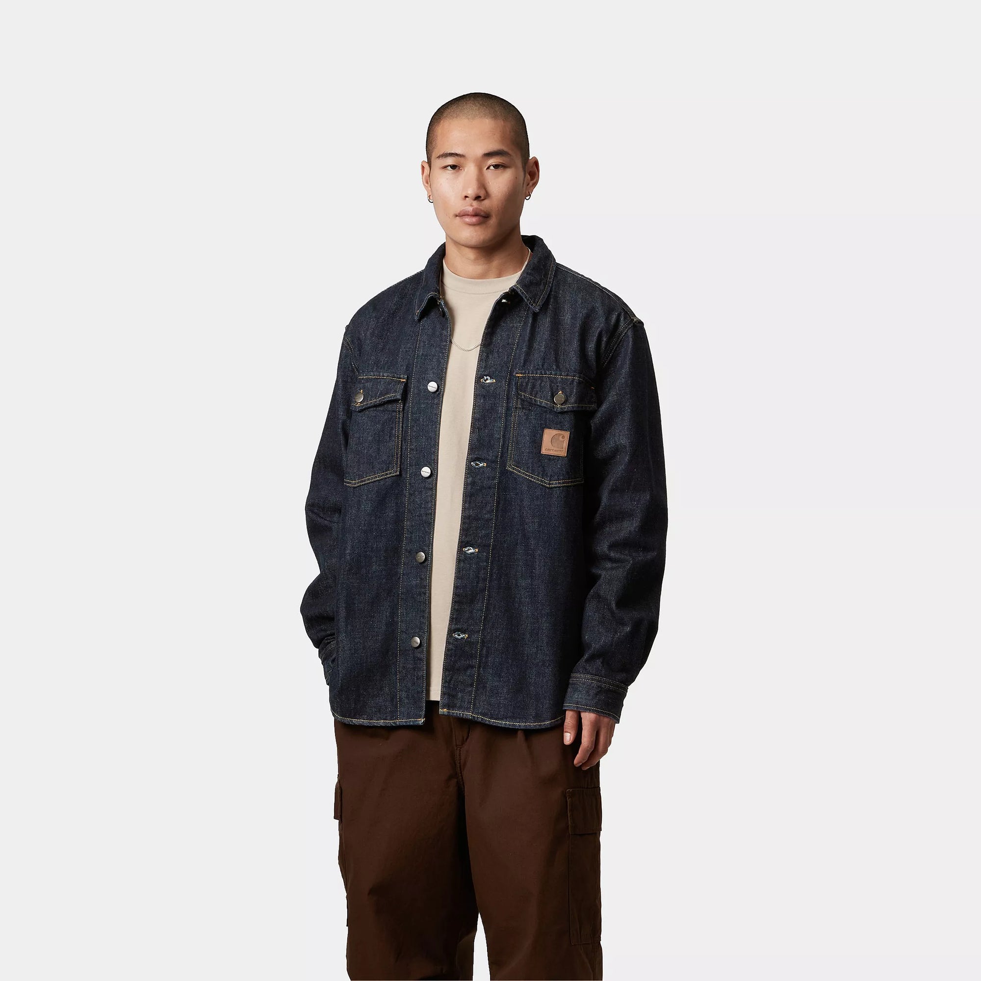 Carhartt WIP Lincoln Shirt Jacket (Blue rinsed) - Blue Mountain Store