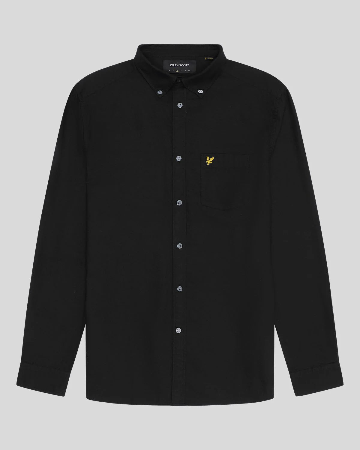 Lyle & Scott Plain Oxford Shirt (jet black) - Blue Mountain Store