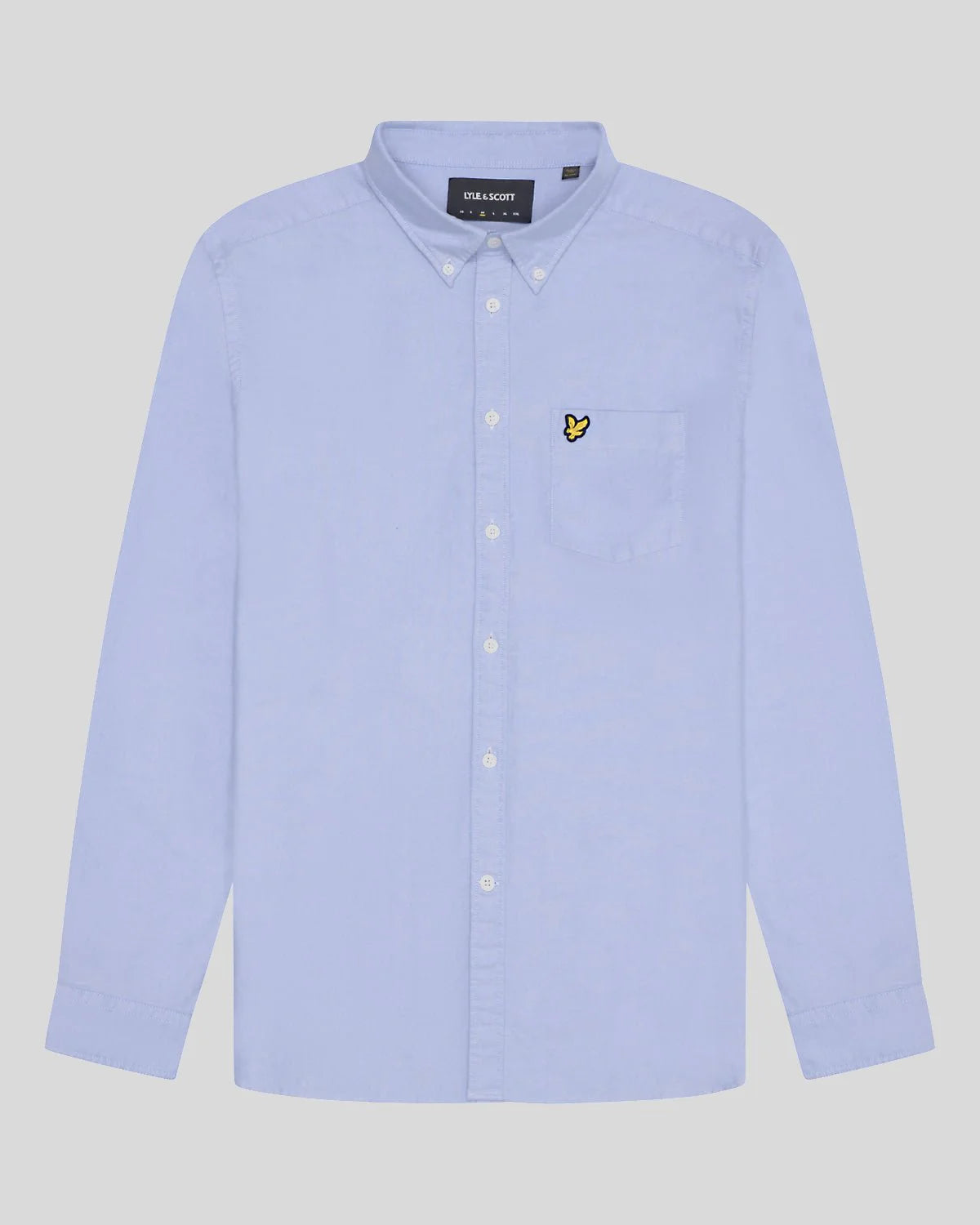 Lyle & Scott Plain Oxford Shirt (Riviera) - Blue Mountain Store