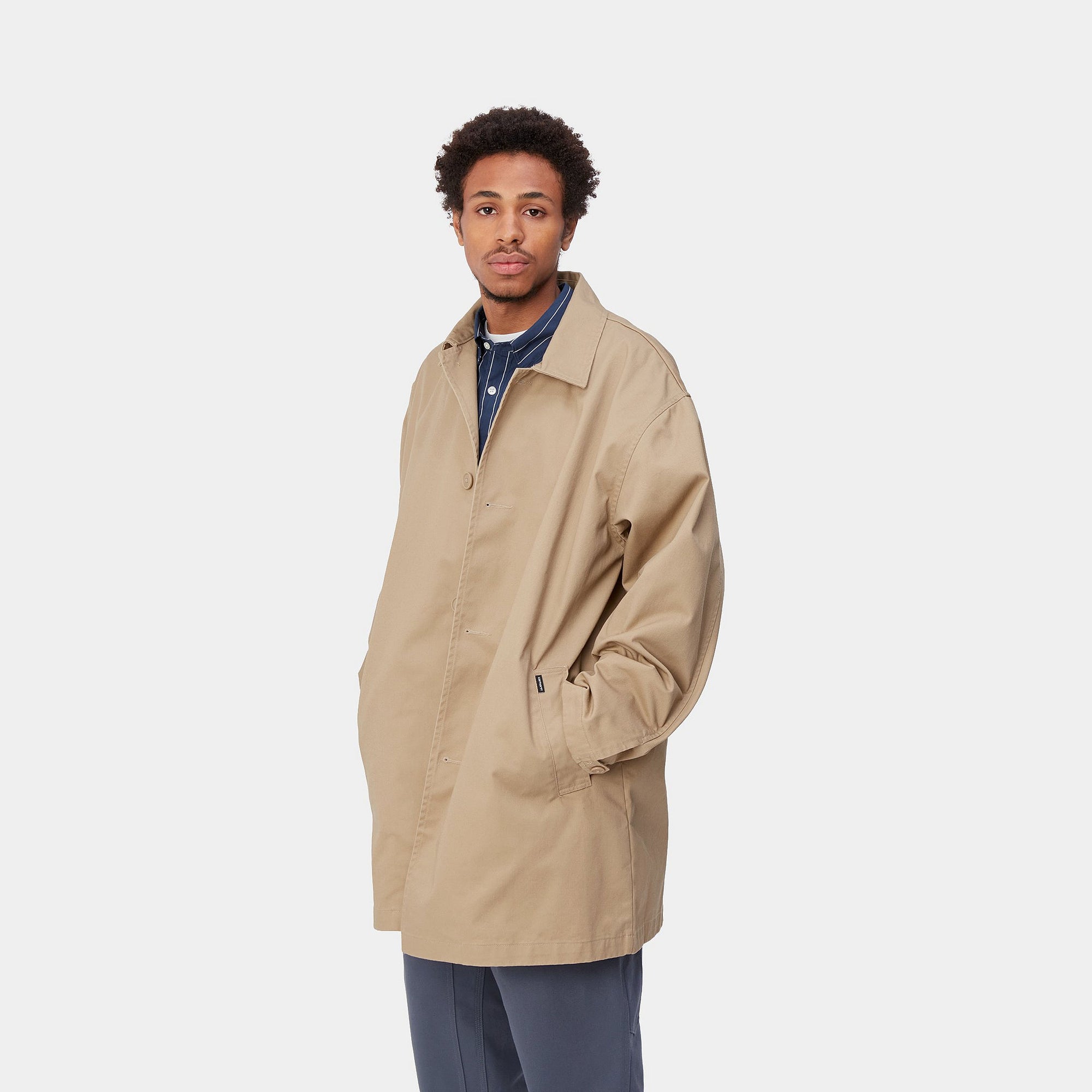 Carhartt WIP Newhaven Coat (sable/rinsed) - Blue Mountain Store