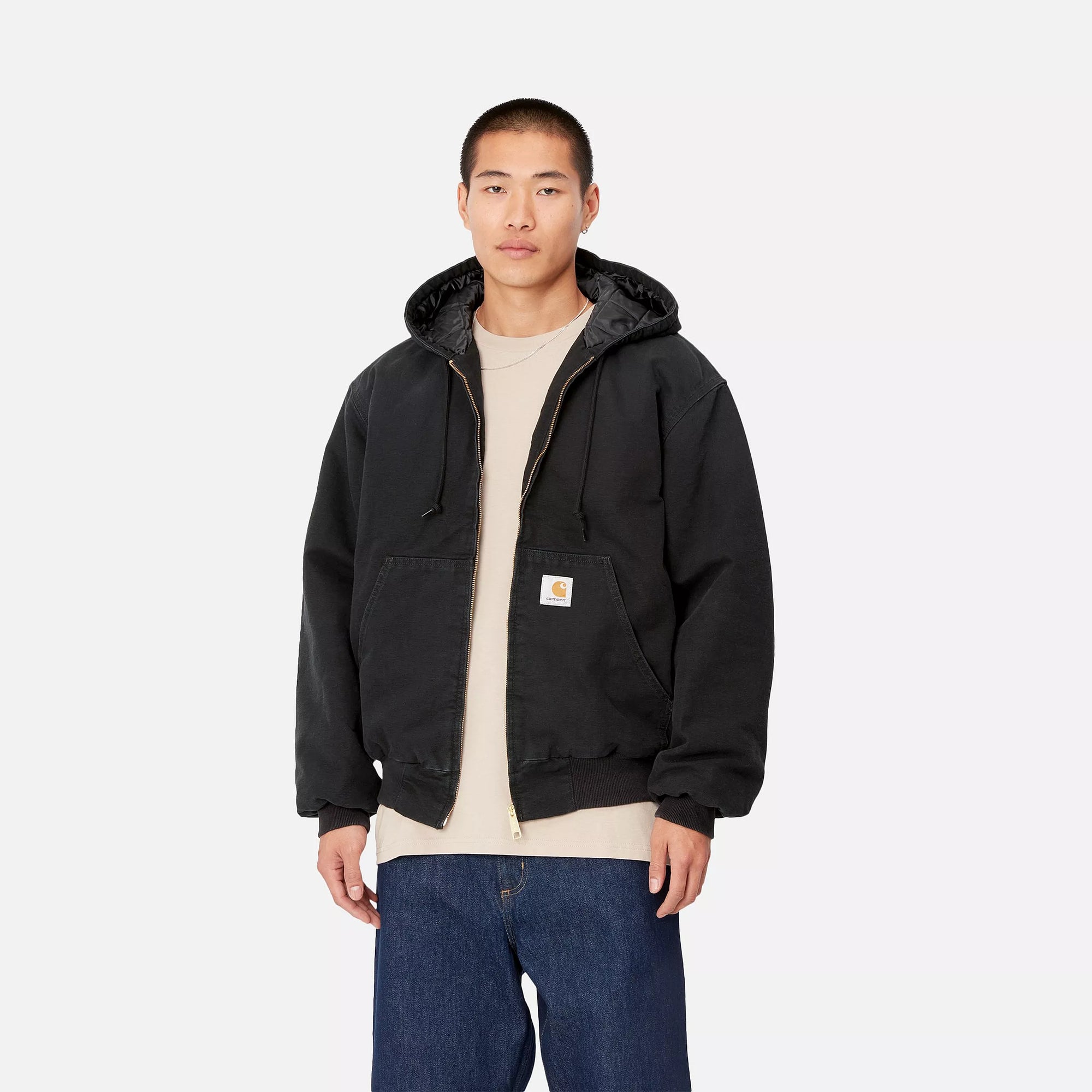 Carhartt WIP OG Active Jacket (Black aged canvas) - Blue Mountain Store