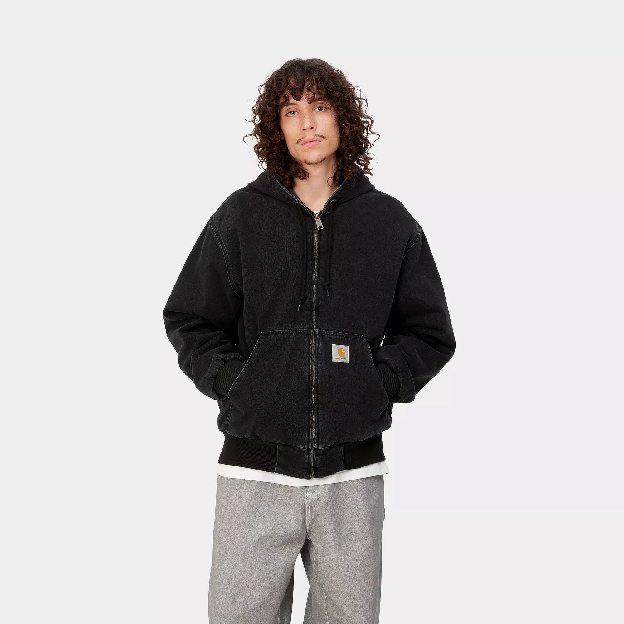 Carhartt WIP OG Active Jacket (Black stone washed) - Blue Mountain Store