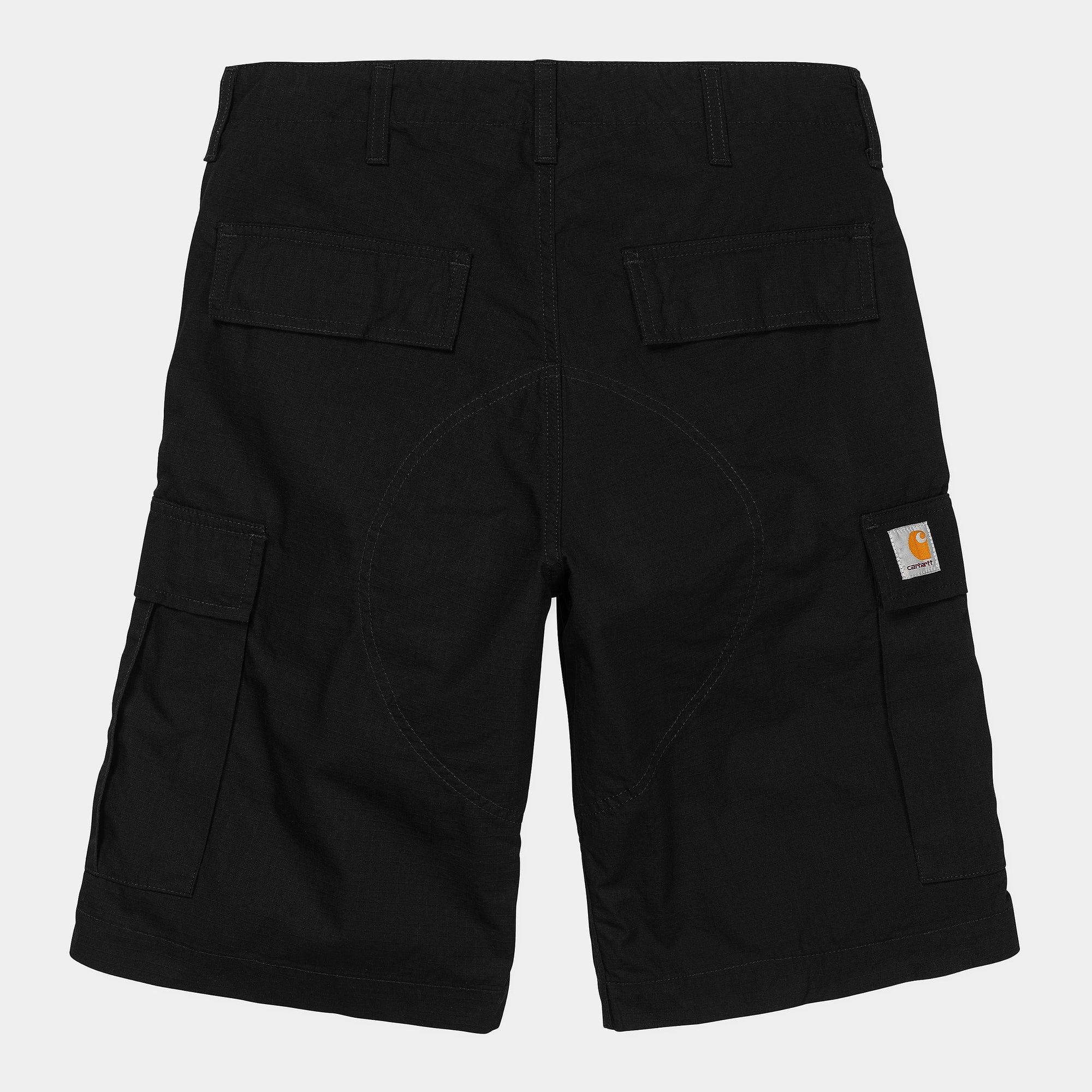 Carhartt WIP Regular Cargo Short (black rinsed) - Blue Mountain Store