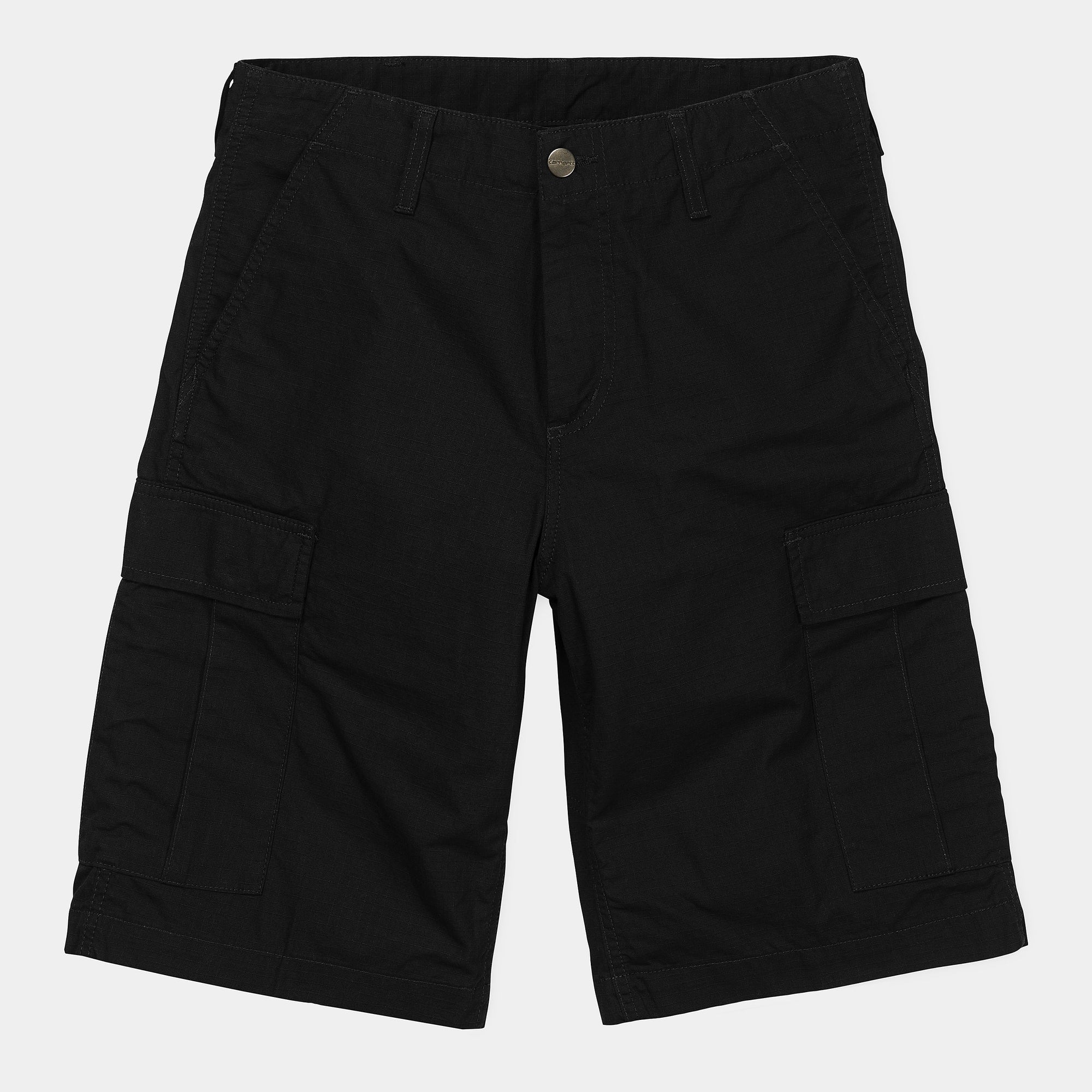 Carhartt WIP Regular Cargo Short (black rinsed) - Blue Mountain Store