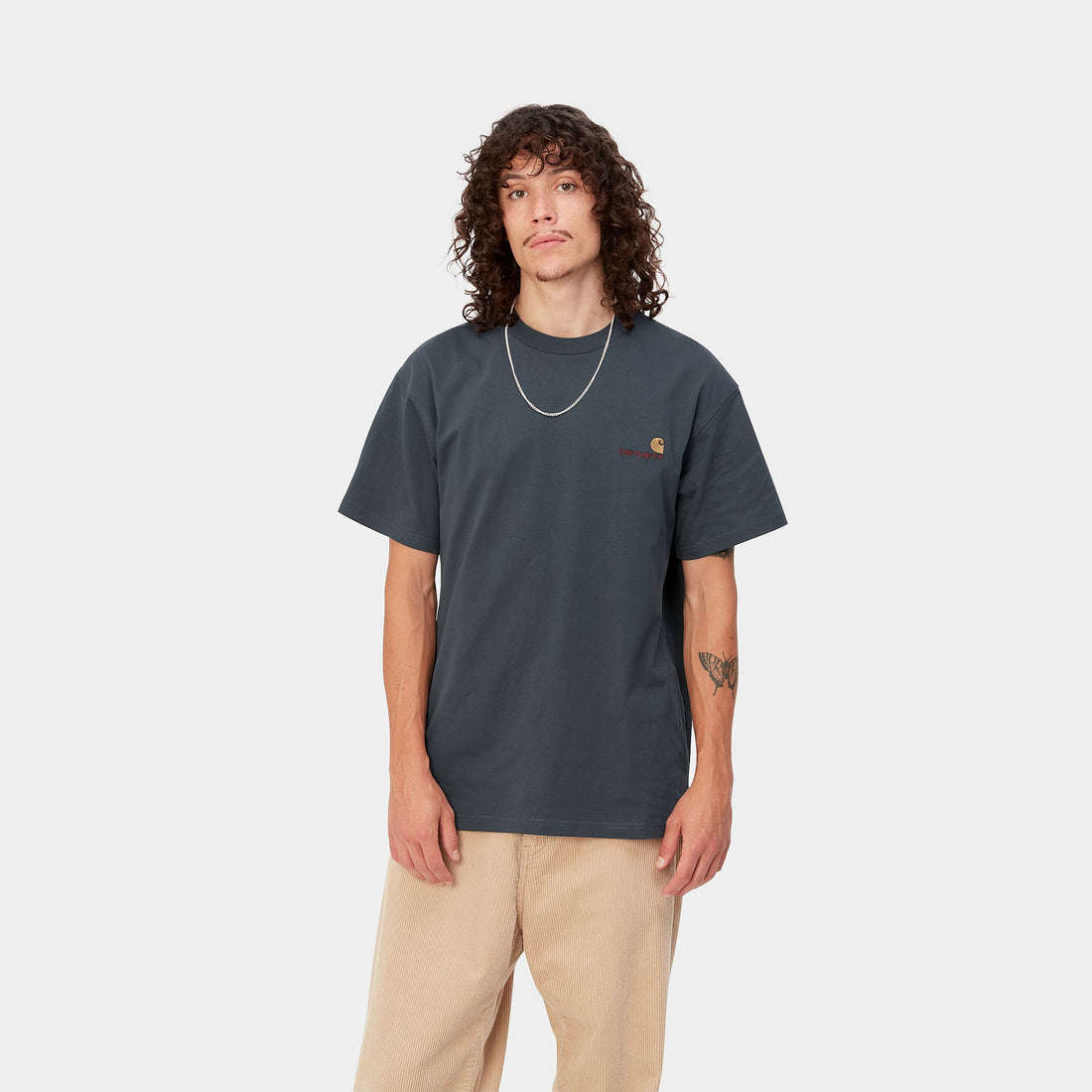 Carhartt WIP S/S American Script T-Shirt (ore) - Blue Mountain Store