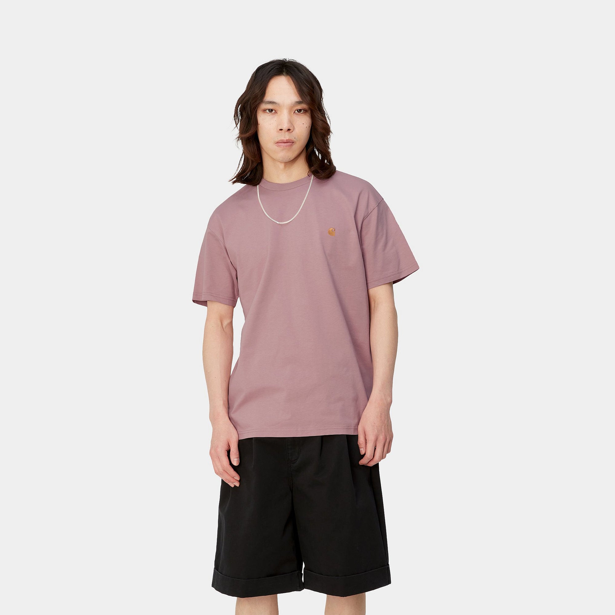 Carhartt WIP S/S Chase T-Shirt (glassy pink/gold) - Blue Mountain Store