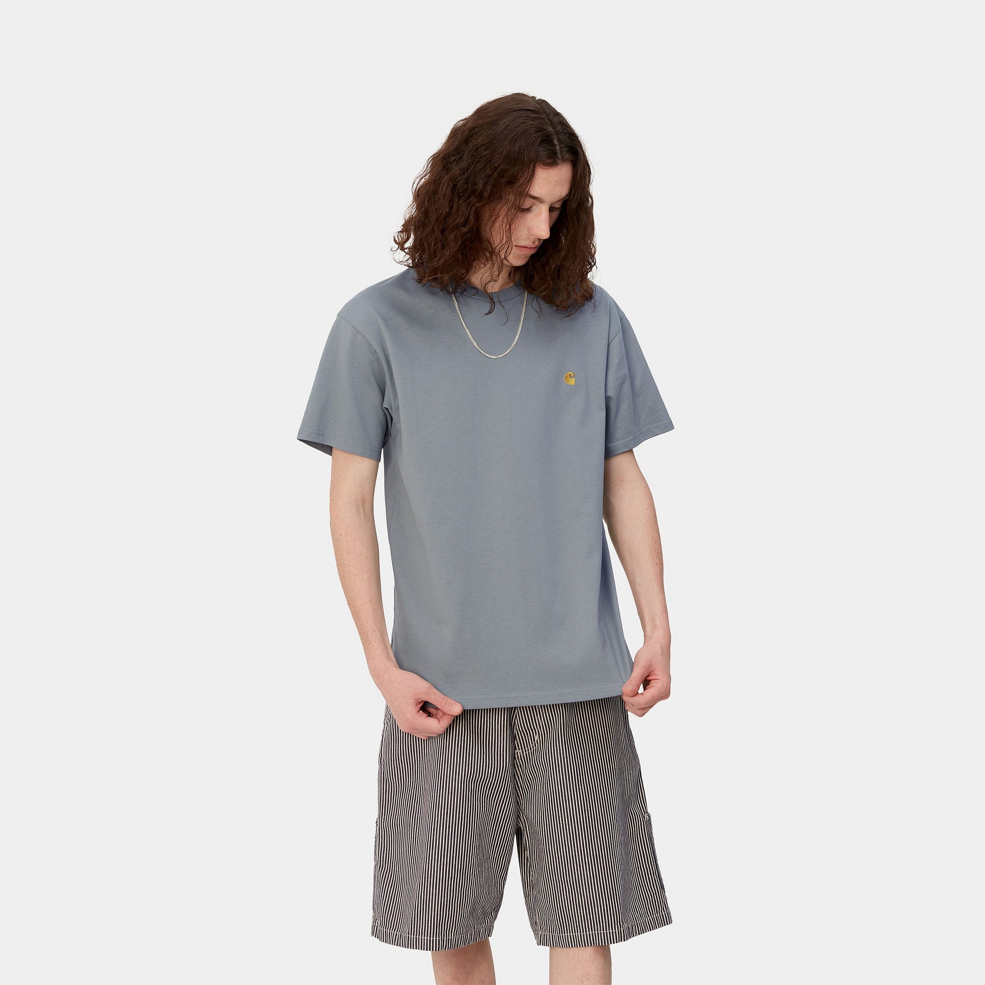 Carhartt WIP S/S Chase T-Shirt (mirror/gold) - Blue Mountain Store