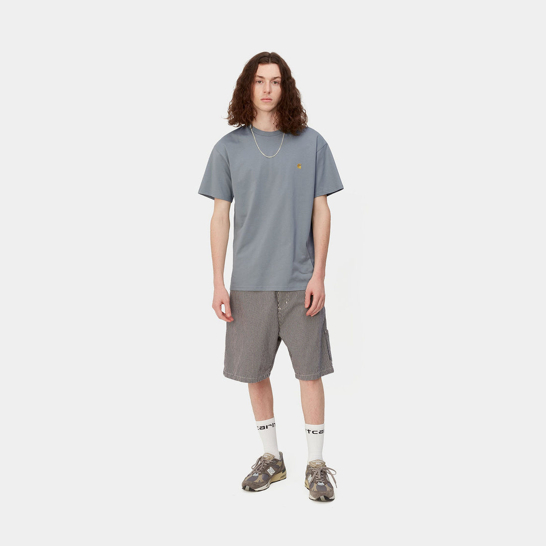 Carhartt WIP S/S Chase T-Shirt (mirror/gold) - Blue Mountain Store