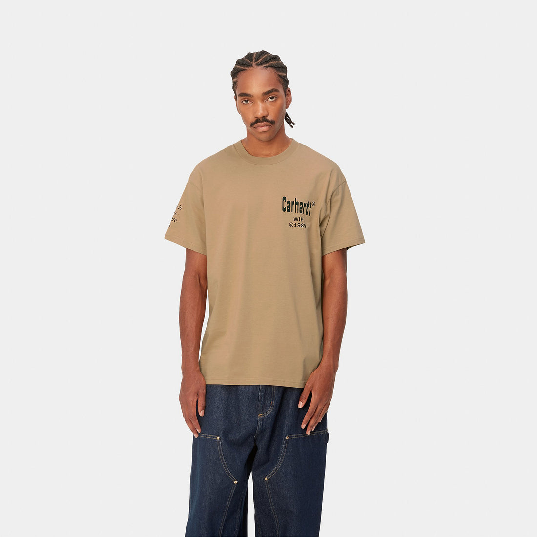 Carhartt WIP S/S Home T-Shirt (dusty H brown/black) - Blue Mountain Store