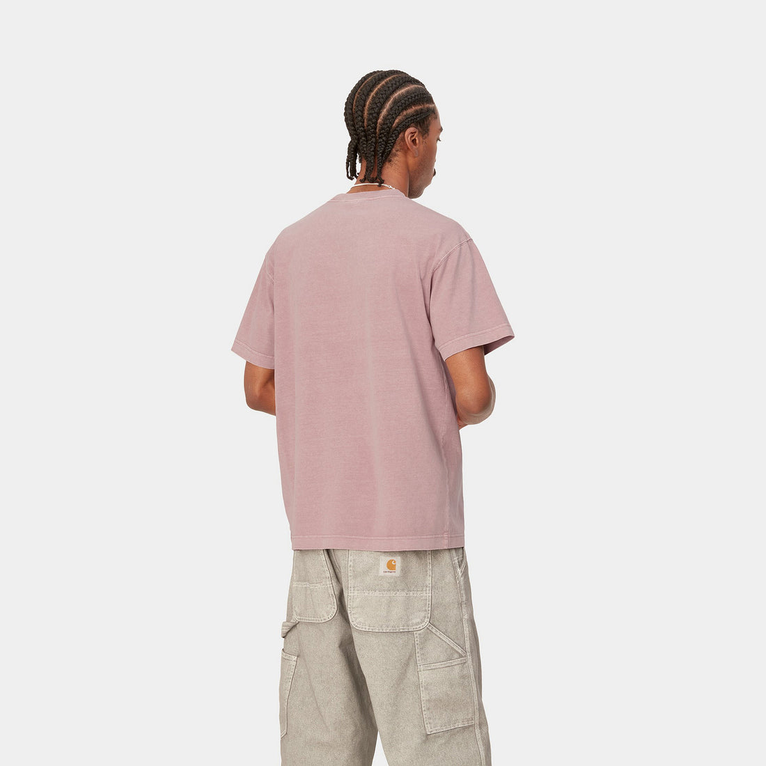 Carhartt WIP S/S Vista T-Shirt (glassy pink garment dyed) - Blue Mountain Store