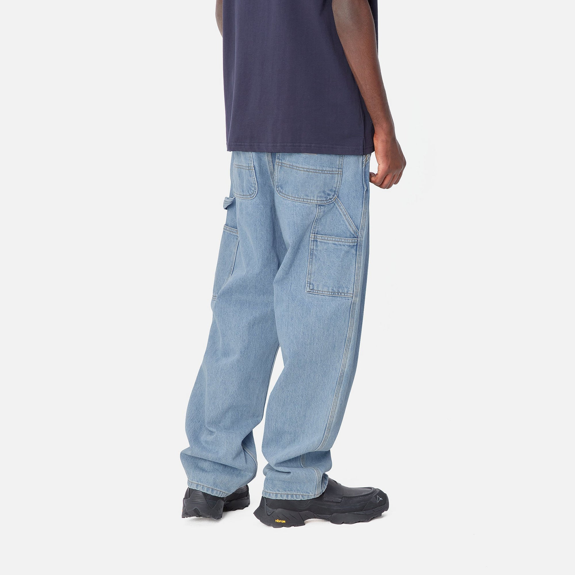 Carhartt WIP Single Knee Pant (Blue stone bleached) - Blue Mountain Store
