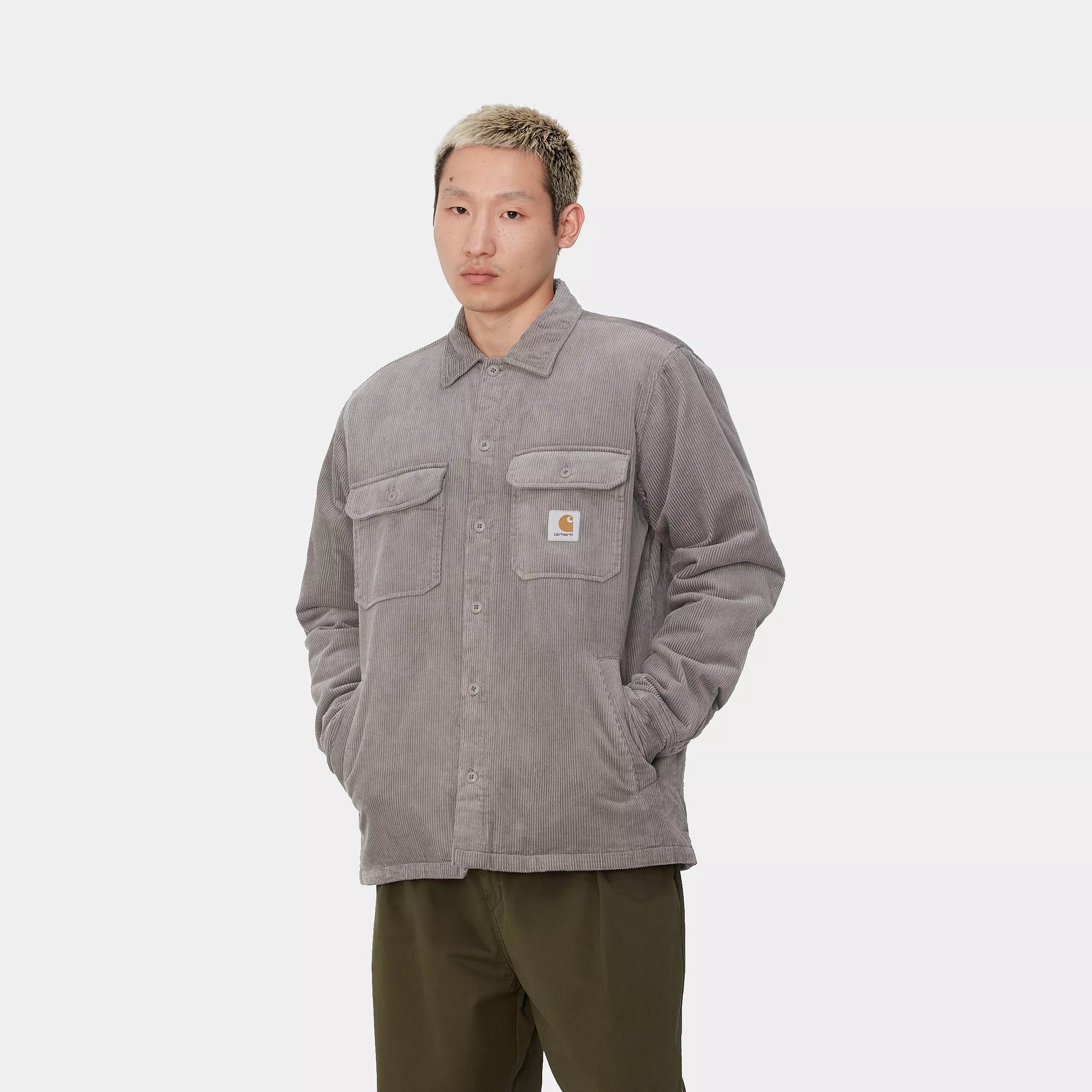 Carhartt WIP Whitsome Shirt Jacket (Misty Grey) - Blue Mountain Store