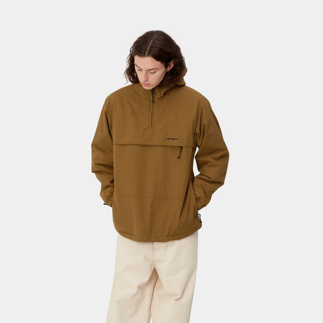Carhartt WIP Windbreaker Pullover (Winter) (deep hamilton brown) - Blue Mountain Store