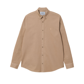 Carhartt WIP L/S Bolton Shirt (nomad garmet dyed) - Blue Mountain Store