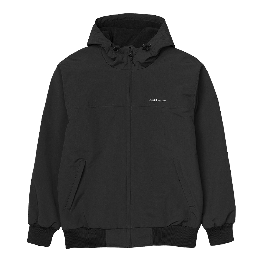 Carhartt Hooded Sail Jacket (black/white) - Blue Mountain Store
