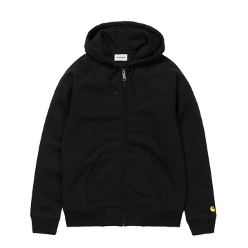 Carhartt WIP Hooded Chase Jacket (black/gold) - Blue Mountain Store