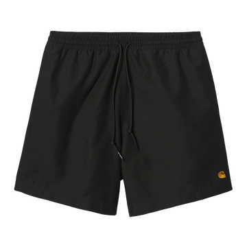 Carhartt WIP Chase Swim Trunk (black/gold) - Blue Mountain Store