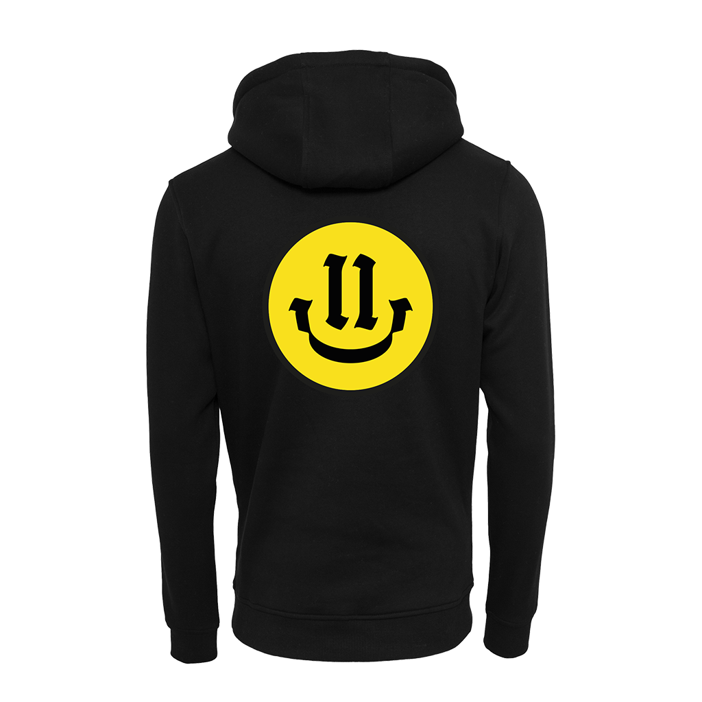 BMS "11 Jahre" Smiley Hoodie (black) - Blue Mountain Store