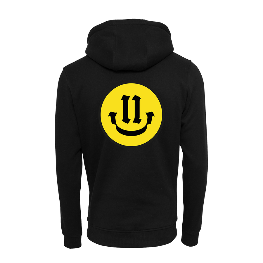 BMS "11 Jahre" Smiley Hoodie (black) - Blue Mountain Store