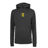 BMS "11 Jahre" Smiley Hoodie (charcoal) - Blue Mountain Store