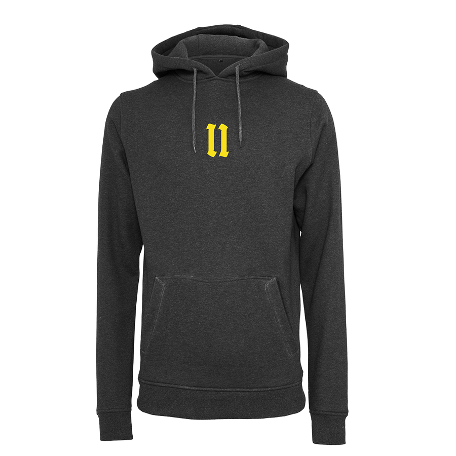 BMS "11 Jahre" Smiley Hoodie (charcoal) - Blue Mountain Store