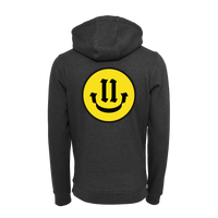 BMS "11 Jahre" Smiley Hoodie (charcoal) - Blue Mountain Store
