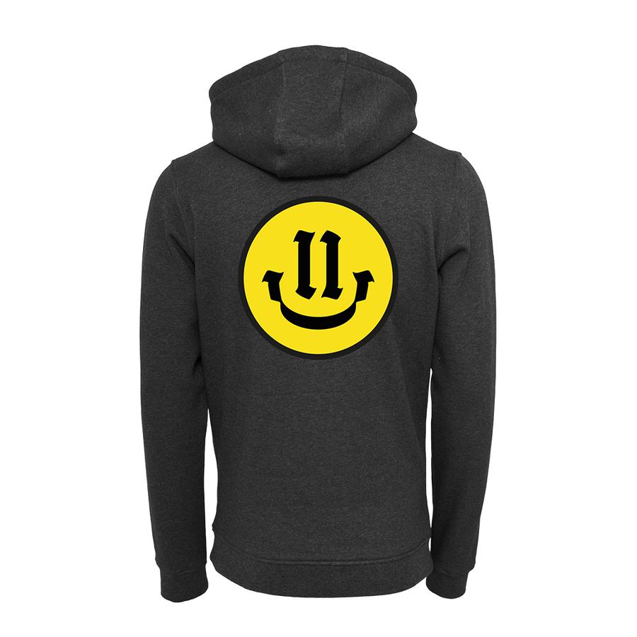 BMS "11 Jahre" Smiley Hoodie (charcoal) - Blue Mountain Store