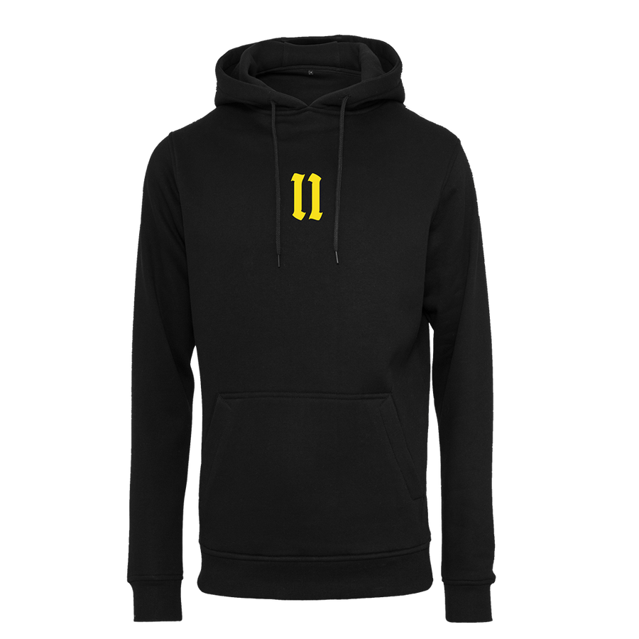 BMS "11 Jahre" Smiley Hoodie (black) - Blue Mountain Store
