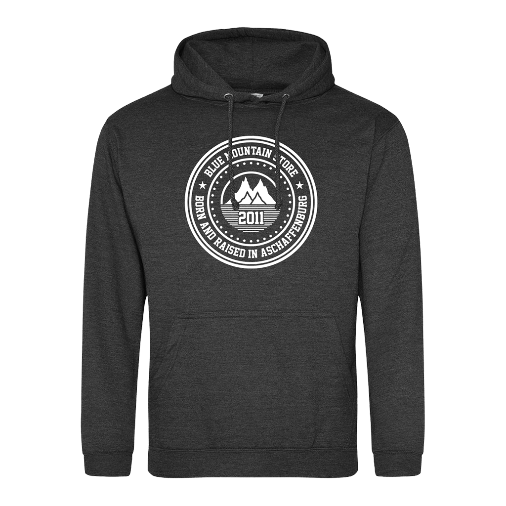 BMS &quot;BAR&quot; Hoodie (charcoal/white) - Blue Mountain Store