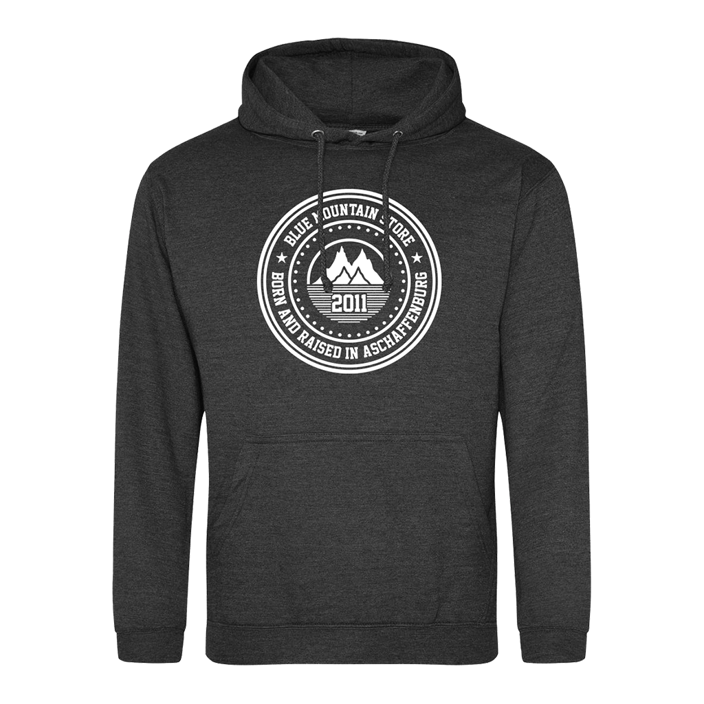BMS "BAR" Hoodie (charcoal/white) - Blue Mountain Store