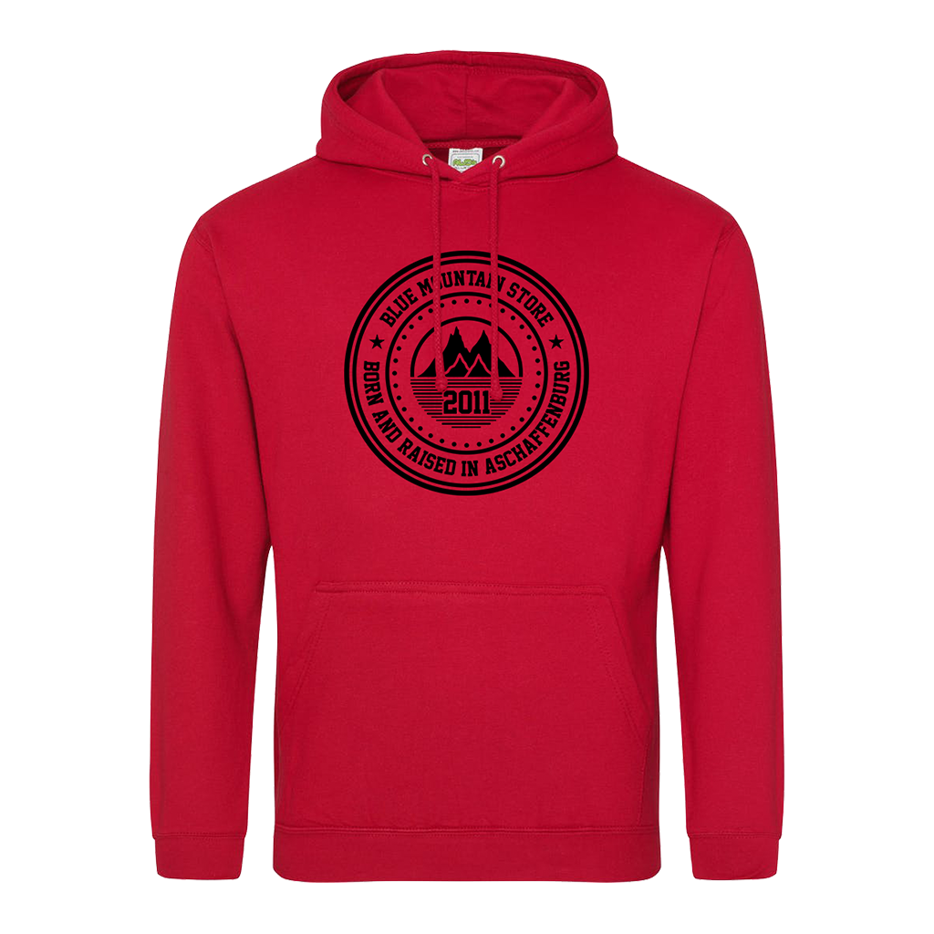 BMS &quot;BAR&quot; Hoodie (red/black) - Blue Mountain Store