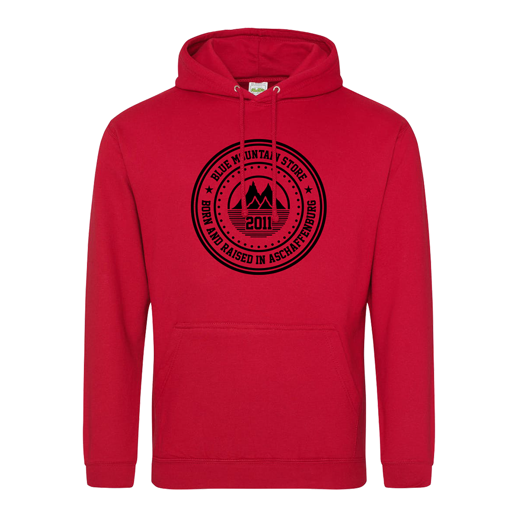 BMS "BAR" Hoodie (red/black) - Blue Mountain Store