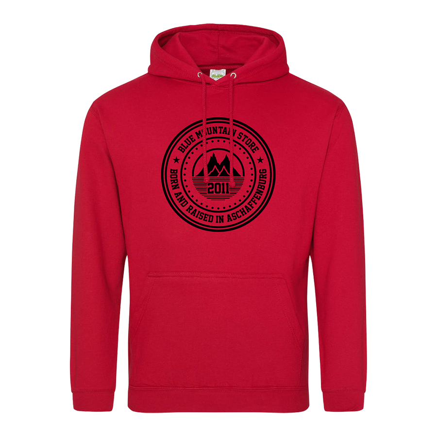 BMS "BAR" Hoodie (red/black) - Blue Mountain Store