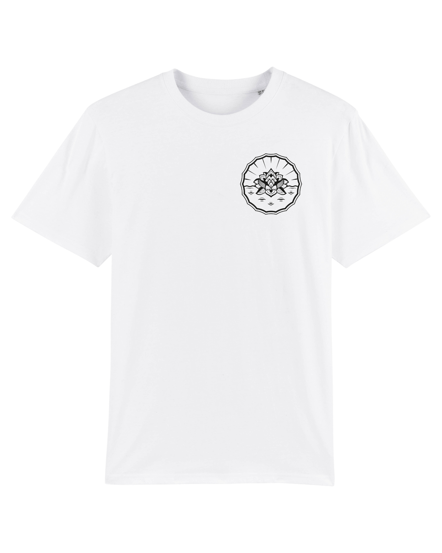 BMS Lotus Tee (white/black) - Blue Mountain Store