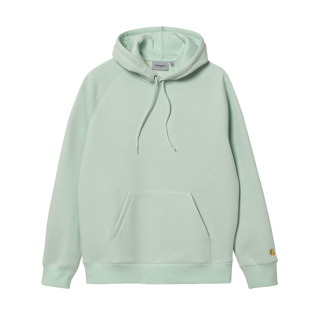 Carhartt WIP Hooded Chase Sweat (pale spearmint/gold) - Blue Mountain Store