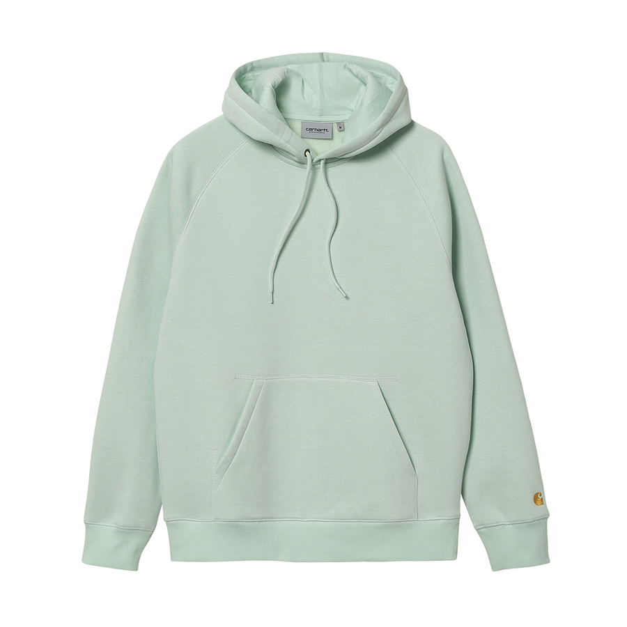 Carhartt WIP Hooded Chase Sweat (pale spearmint/gold) - Blue Mountain Store