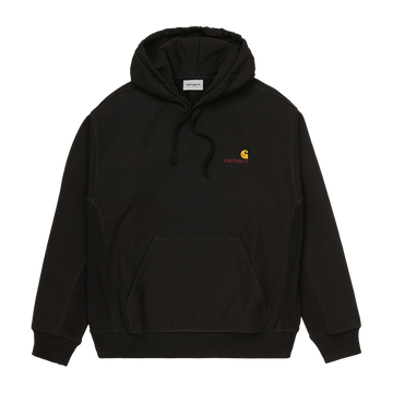 Carhartt WIP Hooded American Script Sweat (black) - Blue Mountain Store