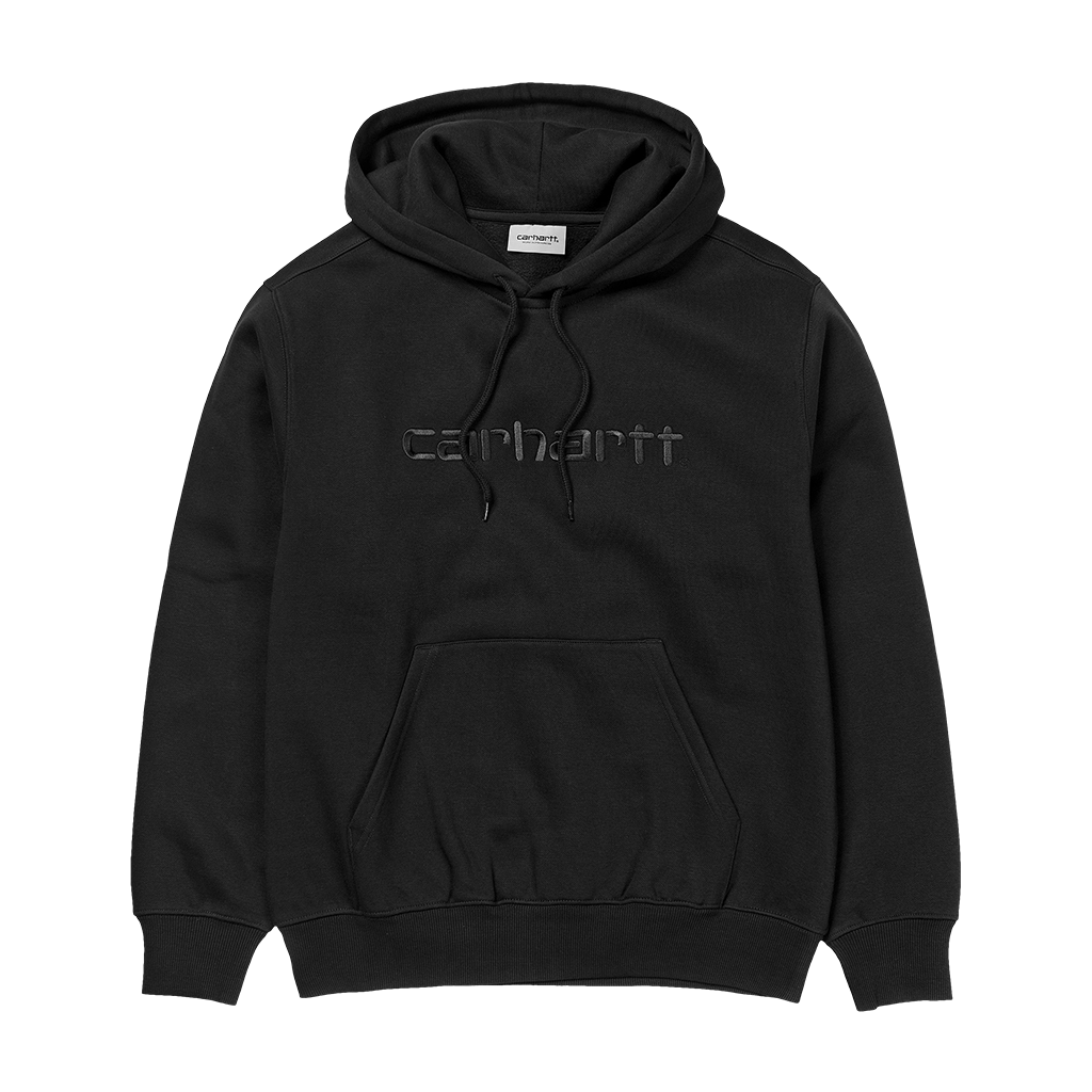 Carhartt WIP Hooded Carhartt Sweat (black/black) - Blue Mountain Store