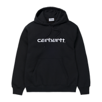 Carhartt WIP Hooded Carhartt Sweat (black/white) - Blue Mountain Store