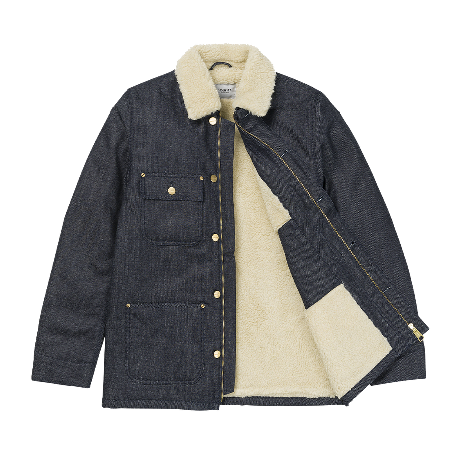 Carhartt WIP Fairmount Coat (blue rigid) - Blue Mountain Store