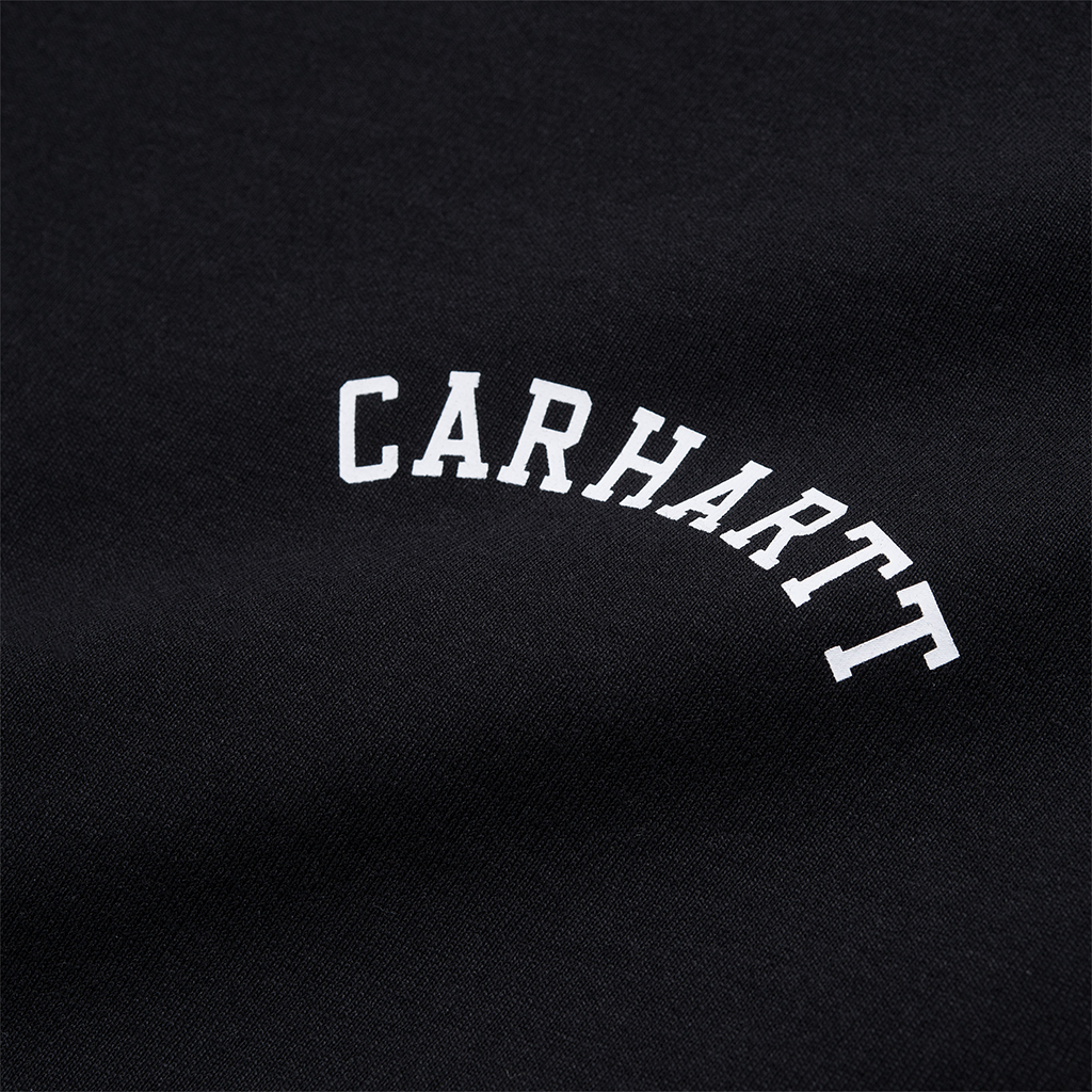 Carhartt WIP S/S University Script T-Shirt (black/white) - Blue Mountain Store