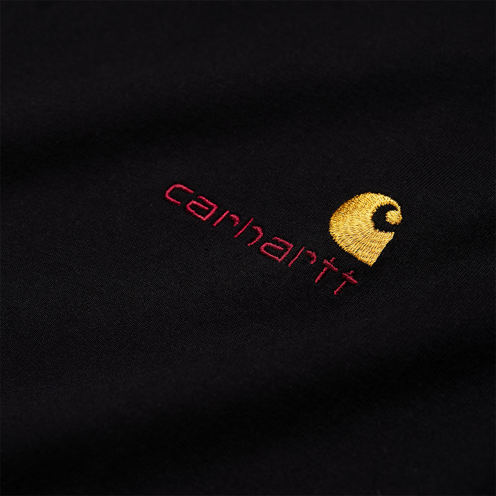 Carhartt WIP S/S American Script T-Shirt (black) - Blue Mountain Store