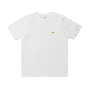 Carhartt WIP S/S Chase T-Shirt (white/gold) - Blue Mountain Store