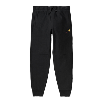 Carhartt WIP American Script Jogging Pant (black) - Blue Mountain Store