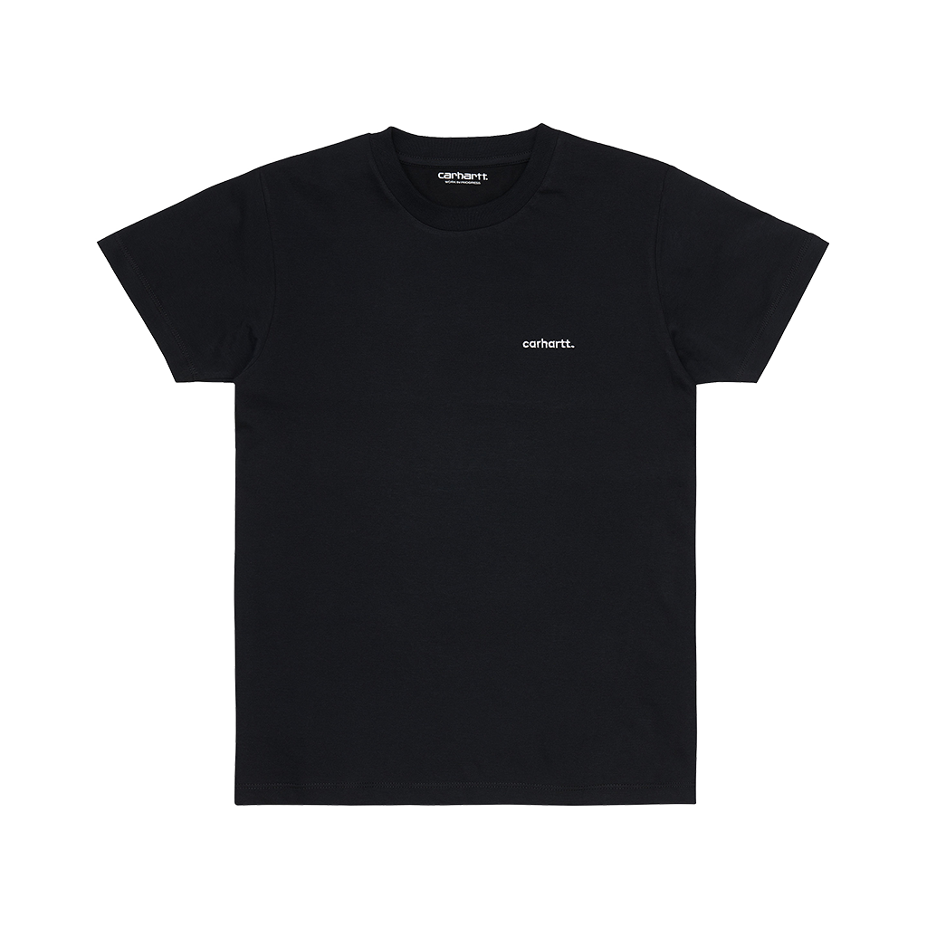 Carhartt WIP W S/S Typeface T-Shirt (black/white) - Blue Mountain Store