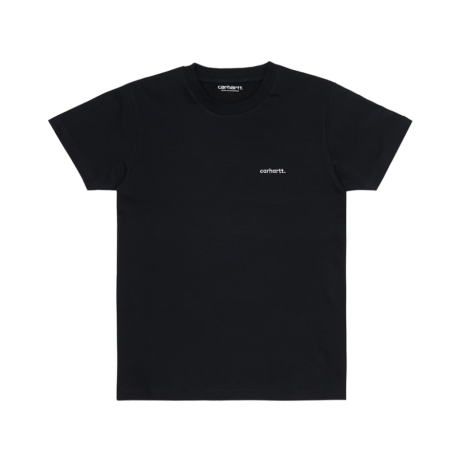 Carhartt WIP W S/S Typeface T-Shirt (black/white) - Blue Mountain Store