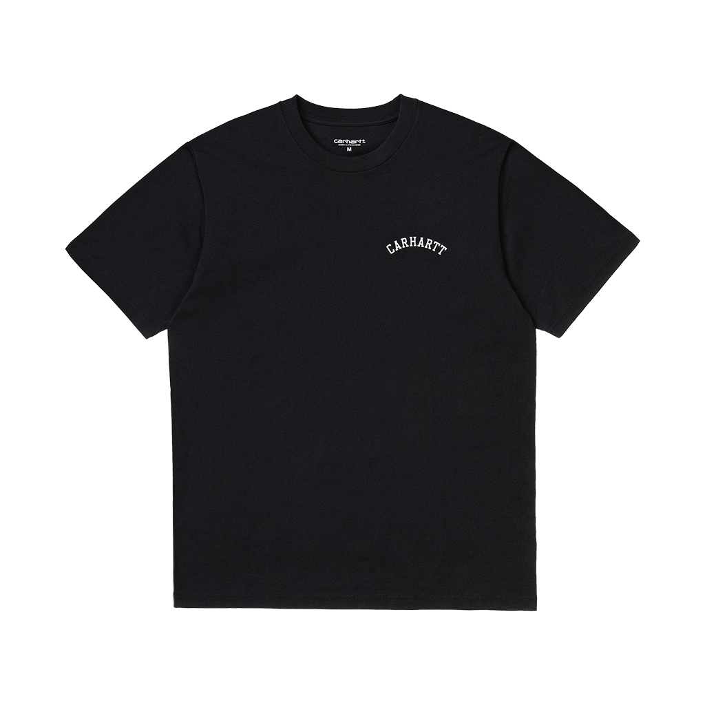 Carhartt WIP S/S University Script T-Shirt (black/white) - Blue Mountain Store