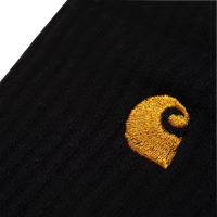 Carhartt WIP Chase Socks (black/gold) - Blue Mountain Store