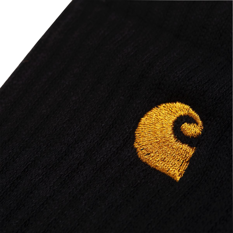 Carhartt WIP Chase Socks (black/gold) - Blue Mountain Store