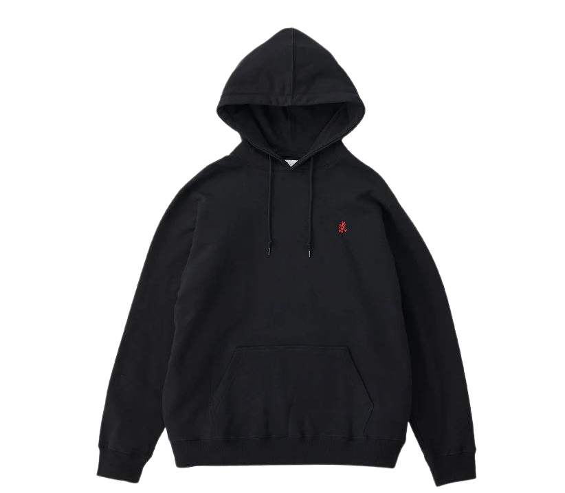 Gramicci One Point Hooded Sweatshirt (black) - Blue Mountain Store